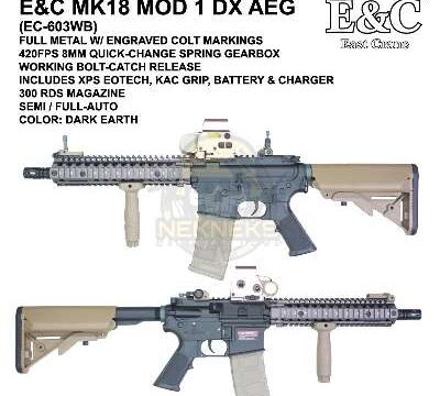Airsoft – E&C MK18 MOD 1 DX AEG (Toy Gun Only)